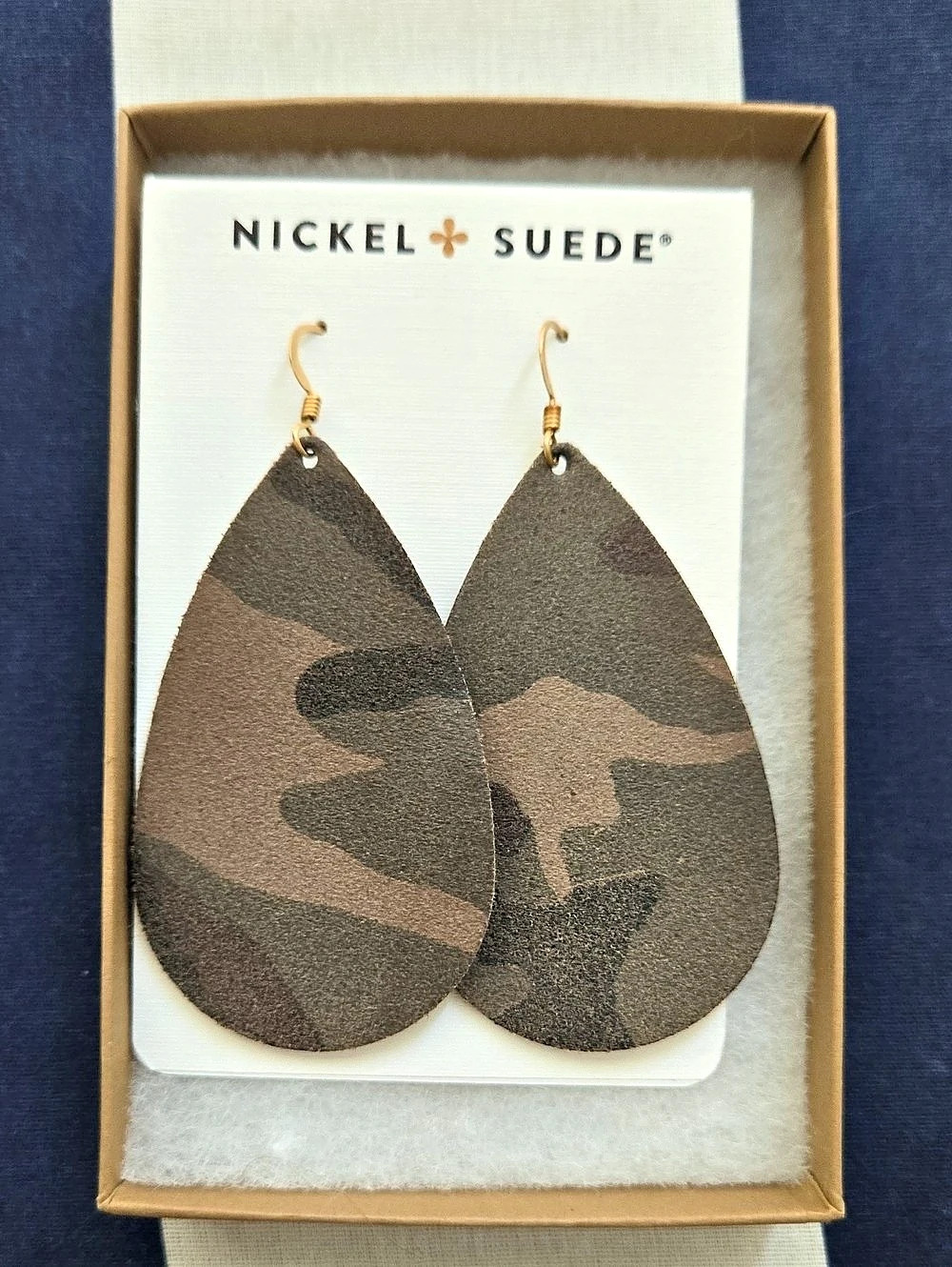 Nickel & Suede Leather Earrings